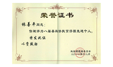 盡心盡力謀發(fā)展 盡職盡責(zé)為和諧--記縣政協(xié)常委、虹潤(rùn)公司董事長(zhǎng)林善平